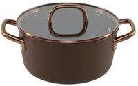 Zwilling Kochtopf Milano Kochtopf mit Glasdeckel 24 cm, Braun