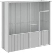 vidaXL Voliere, Grau 215x78x200 cm Verzinkter Stahl