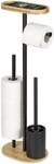 WENKO WC-Garnitur Pomarolo, 4 in 1, mit WC-B&uuml;rste, Rollenhalter,...