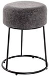 HAKU Hocker HAKU M&ouml;bel Hocker - schwarz-anthrazit - H. 46cm
