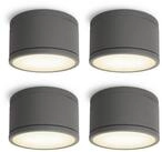 SSC-LUXon LED Au&szlig;en-Deckenleuchte CELI-WX Aufbauspot flach IP44 Bad & Aussen