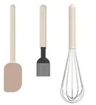 Mepal Backblech Mepal Chef it Back-Set 3-teilig (Teigschaber gro&szlig; + Backpinsel...