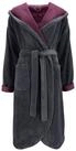 Vossen Damenbademantel Balance Carmen Kapuze Velours, Kapuze, 45% Polyester, 35%