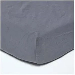 Homescapes Spannbettlaken Leinen-Spannbettlaken 120 x 190 cm dunkelgrau, 60%...