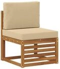 vidaXL Sofaelement Outdoor Mittelsofa Massivholz Natur (1 St)