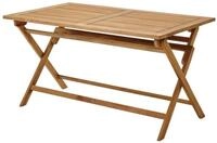 Brafab Esstisch Turin aus Teakholz Eckig, 140x80 cm, Geeignet f&uuml;r 4-6 Personen
