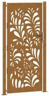 vidaXL Gartentor Gartentor 100x200 cm Verwitterungsstahl Wellendesign