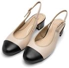 Ara NIZZA Slingpumps Blockabsatz, Festtagsschuh, Abendschuh, Kontrastbesatz