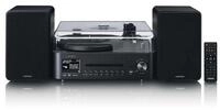 Lenco MC-760BK Plattenspieler (Riemenantrieb, Bluetooth&reg;, Internetradio, DAB+,...