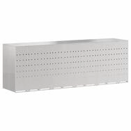 vidaXL M&uuml;lltonnenbox Wagenm&uuml;llbeh&auml;lter f&uuml;r 5 Beh&auml;lter Edelstahl Silber (1...