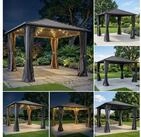 BRAST Pavillon Aluminium Miami, Gr&ouml;&szlig;en 3x3m 3x4m 4x4m, viele Modelle, Hardtop...