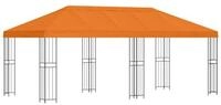 vidaXL Partyzelt Pavillon mit Seitenw&auml;nden 6 x 3 m Orange Polyester und Stahl
