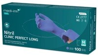 Medi-Inn Nitril-Handschuhe Clinic Perfect Blue Long Nitril-Einmalhandschuhe...
