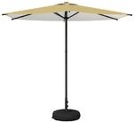 vidaXL Sonnenschirm Garten-Schirm mit Fu&szlig; 270 x 270 cm Polyester Rechtwinklig