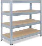 shelfplaza Schwerlastregal PROFI, 90x100x60cm verzinkt, 4 B&ouml;den,...