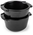 PEUGEOT Auflaufform Mini APPOLIA 11cm Satinschwarz Backofen Dessertfor, Keramik,