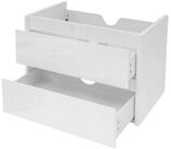 MCW Waschbeckenunterschrank MCW-B19-WU (1-St) Hochglanz-Optik,...