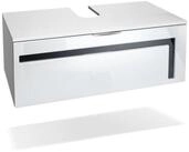Vladon Waschbeckenunterschrank Aloha V2 (Wachtischunterschrank) Wei&szlig; matt/Wei&szlig;