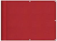 vidaXL Balkonsichtschutz Balkon-Sichtschutz Rot 75x800 cm 100 % Polyester-Oxford