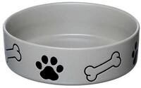 Ritzenhoff & Breker Futternapf Mika Dog Futternapf &oslash; 18 cm, Steingut grau