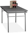 relaxdays Gartentisch klappbar ausziehbar, grau