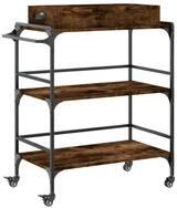 vidaXL K&uuml;chenwagen K&uuml;chenwagen R&auml;uchereiche 81,5x41x92,5 cm Holzwerkstoff