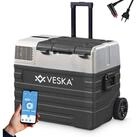 VESKA Elektrische K&uuml;hlbox Kompressor Gefriertruhe mobiler K&uuml;hlschrank,...