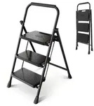 Sekey Trittleiter Klapptritt Faltbar mit extrabreiten 36 cm XXL-Trittstufen,