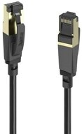 Hama 00202002 RJ45 Patchkabel CAT 8 S/FTP 3 m Schwarz 1 St. LAN-Kabel