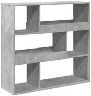 vidaXL B&uuml;cherregal Raumteiler Betongrau 100x33x94,5 cm Holzwerkstoff, 1-tlg.