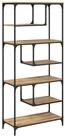 vidaXL B&uuml;cherregal B&uuml;cherregal Artisan-Eiche 81 x 36 x 176 cm Holzwerkstoff,...