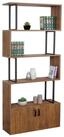 MCW B&uuml;cherregal MCW-A27B, Oberfl&auml;che und Innenfl&auml;chen mit 3D-Struktur,...