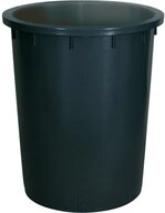 BRB-Lagertechnik Regentonne Rundtonne, 200 Liter, &Oslash; oben/unten 670/540 mm,...