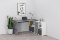 FMD Eckschreibtisch Lexo, Schreibtisch/Sideboard viel Stauraum, beidseitig...