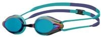 Arena Schwimmbrille Tracks Mirror, mit doppeltem Kopfband f&uuml;r sicheren Halt
