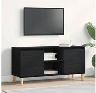 vidaXL TV-Schrank TV-Schr&auml;nk Schwarz Eichen-Optik 102 x 35 x 50 cm...