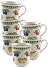 Villeroy & Boch Becher French Garden Fleurence Henkelbecher 380 ml, 6-tlg.,...