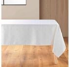 Douceur d'int&eacute;rieur Tischdecke Tischdecke Jacquard mit silberner Verzierung,...