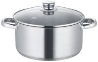 Berndes Kochtopf NEW ROMA, &Oslash; 24 cm, mit Glasdeckel, 5,1 Liter, Edelstahl...