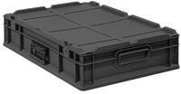 PROREGAL&reg; Stapelbox Eurobox NextGen Portable, HxBxT 13,5x40x60cm, 23L, Schwarz