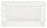 PAPSTAR Dekomatte Spitzenpapiere eckig 30 cm x 18 cm weiss 2000 Stk