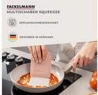 FACKELMANN Teigschaber Multischaber, Silikon-Squeegee, K&uuml;chenhelfer,