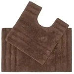 Homescapes Badematte Badematten Set 2tlg Spa Surpreme Braun, H&ouml;he 30 mm,...