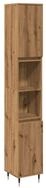 vidaXL Badezimmer-Set Badschrank Artisan-Eiche 30x30x190 cm Holzwerkstoff,...