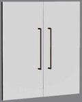 KERKMANN Aktenschrank Vorbaut&uuml;ren Aveto 2OH Set Breite 760mm lichtgrau