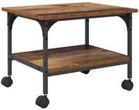 vidaXL Druckertisch Druckerst&auml;nder Altholz 50 x 40 x 38 cm Holzwerkstoff (1-St)