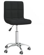 vidaXL B&uuml;rostuhl B&uuml;rostuhl Drehbar Schwarz Stoff (1 St)