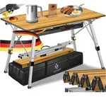KESSER Campingtisch Klapptisch faltbar & h&ouml;henverstellbar mit aufrollbarer
