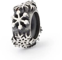 Trollbeads Bead Schneefl&ouml;ckchen Spacer, TAGBE-20253