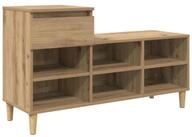 vidaXL Schuhregal Schuhschrank Artisan-Eiche 102 x 36 x 60 cm Holzwerkstoff,...